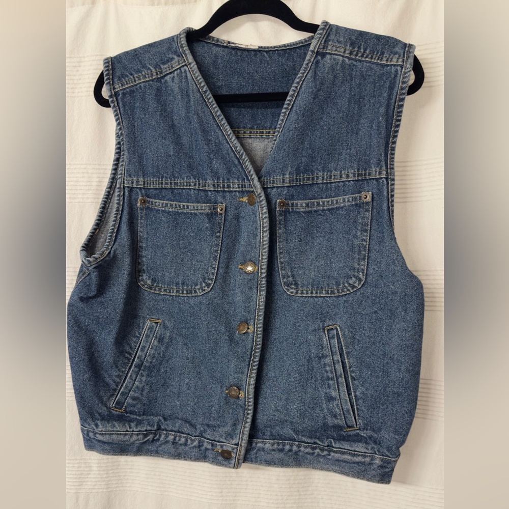 Women’s Vintage Western Jean Vest